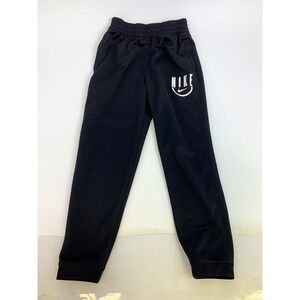 Nike Dri-FIT Black Athletic Jogger Pants Kids Size L Zipper‎ Pockets